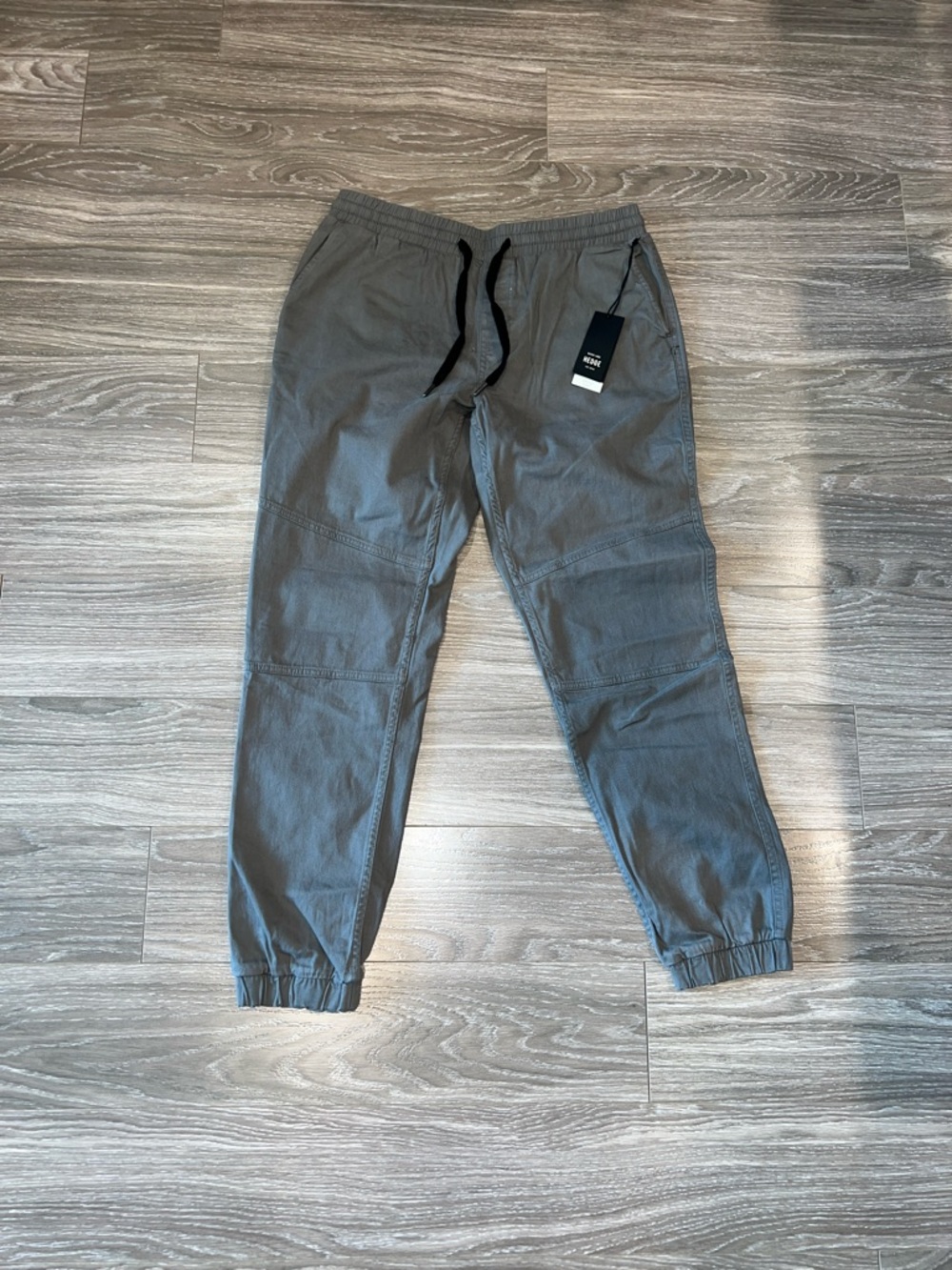 Hedge Men's Slate Gray Jogger Pants with Drawstring